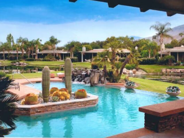 Pool and custom water feature
